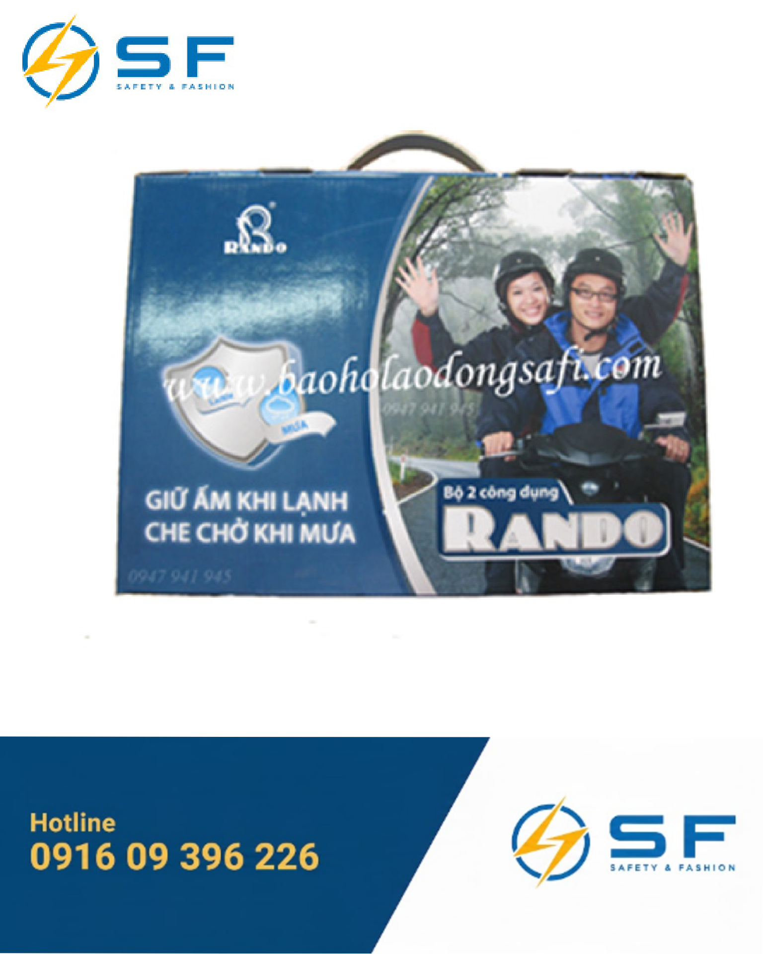Quần áo mưa Rando 2 lớp